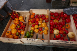 Etal de tomates, March d'Audierne, Finistre, 2016