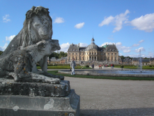 Statue de lions, Chteau de Vaux-le-Vicomte