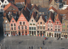 Grand place depuis le beffroi, Bruges, 2007